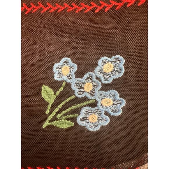 NWT $74 Hanna Andersson Tulle Flower Embroidered Skirt. Sz 120cm (6-7Y)(6C) - Picture 5 of 7